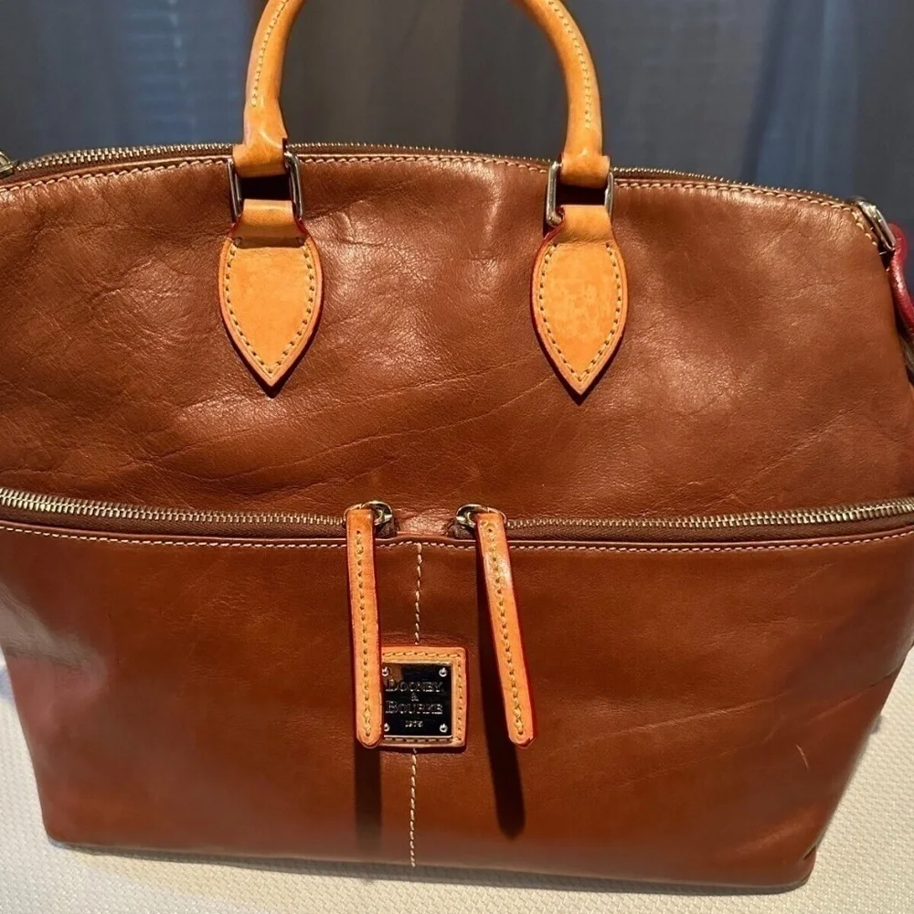 Dooney & Bourke Double Front Pocket Satchel/Crossbody EUC